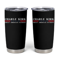 Charlie Kirk Tumbler Cup Great American Patriot USA Freedom Conservative - Wonder Print Shop