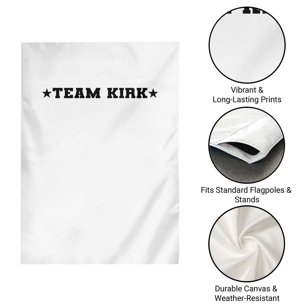 Team Kirk Garden Flag Last Name Funny Surname Team Kirk Family Reunion - Wonder Print Shop
