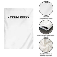 Team Kirk Garden Flag Last Name Funny Surname Team Kirk Family Reunion - Wonder Print Shop