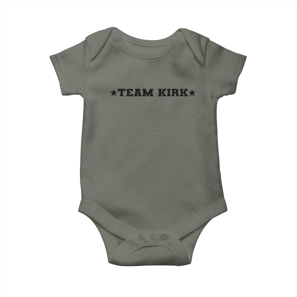 Team Kirk Baby Onesie Last Name Funny Surname Team Kirk Family Reunion - Wonder Print Shop