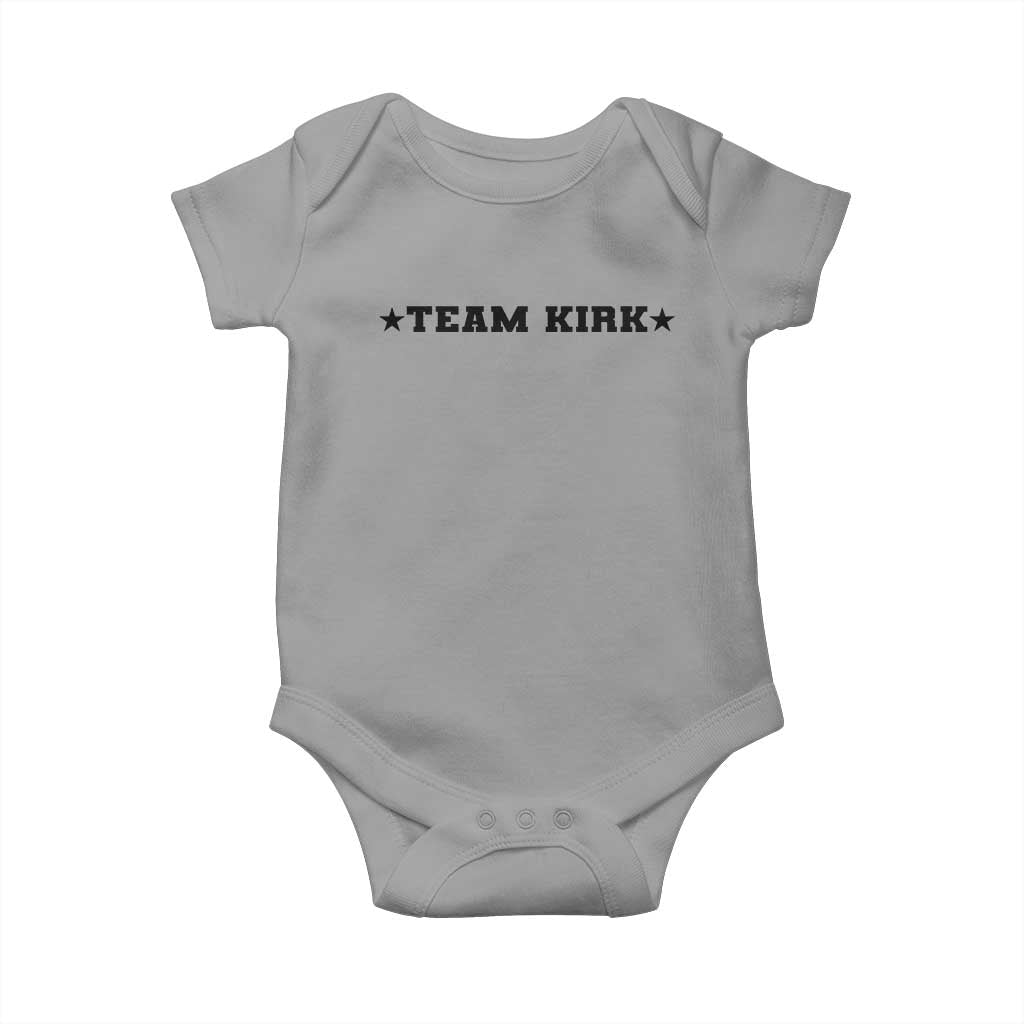 Team Kirk Baby Onesie Last Name Funny Surname Team Kirk Family Reunion - Wonder Print Shop