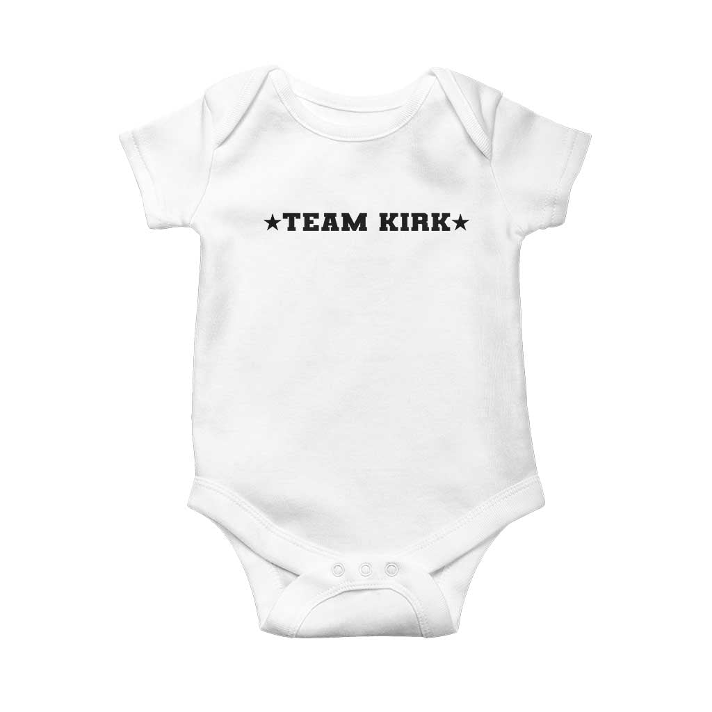 Team Kirk Baby Onesie Last Name Funny Surname Team Kirk Family Reunion - Wonder Print Shop