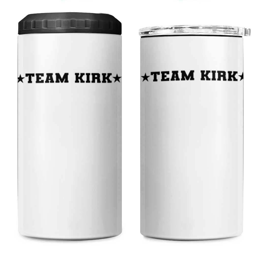 Team Kirk 4 in 1 Can Cooler Tumbler Last Name Funny Surname Team Kirk Family Reunion - Wonder Print Shop