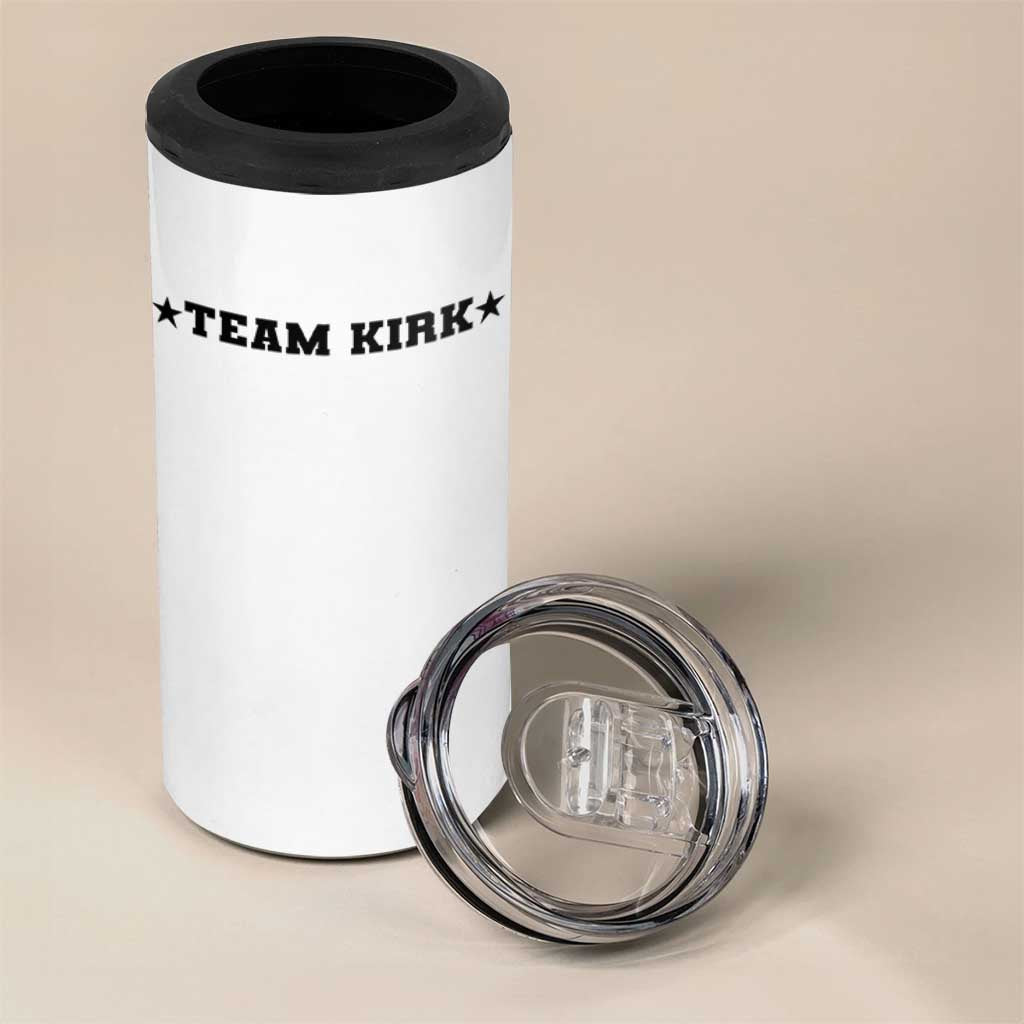 Team Kirk 4 in 1 Can Cooler Tumbler Last Name Funny Surname Team Kirk Family Reunion - Wonder Print Shop
