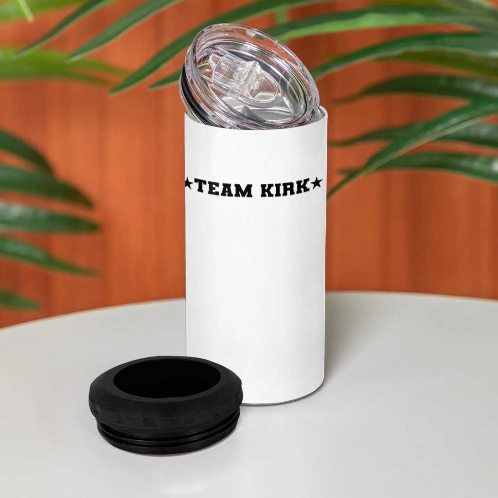 Team Kirk 4 in 1 Can Cooler Tumbler Last Name Funny Surname Team Kirk Family Reunion - Wonder Print Shop