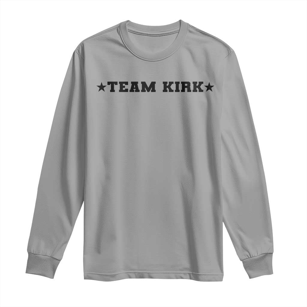 Team Kirk Long Sleeve Shirt Last Name Funny Surname Team Kirk Family Reunion - Wonder Print Shop