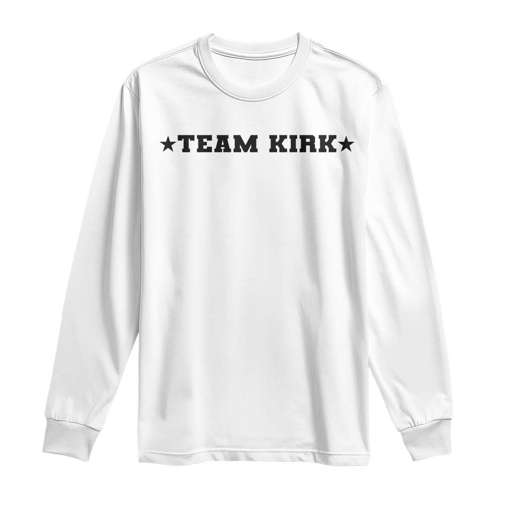 Team Kirk Long Sleeve Shirt Last Name Funny Surname Team Kirk Family Reunion - Wonder Print Shop