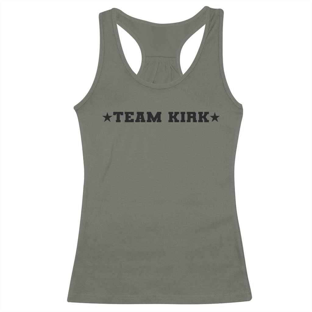 Team Kirk Racerback Tank Top Last Name Funny Surname Team Kirk Family Reunion - Wonder Print Shop