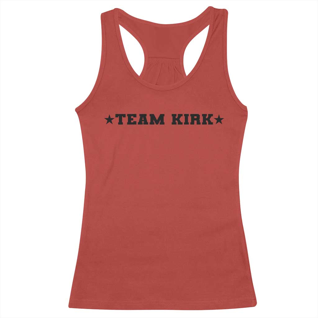Team Kirk Racerback Tank Top Last Name Funny Surname Team Kirk Family Reunion - Wonder Print Shop