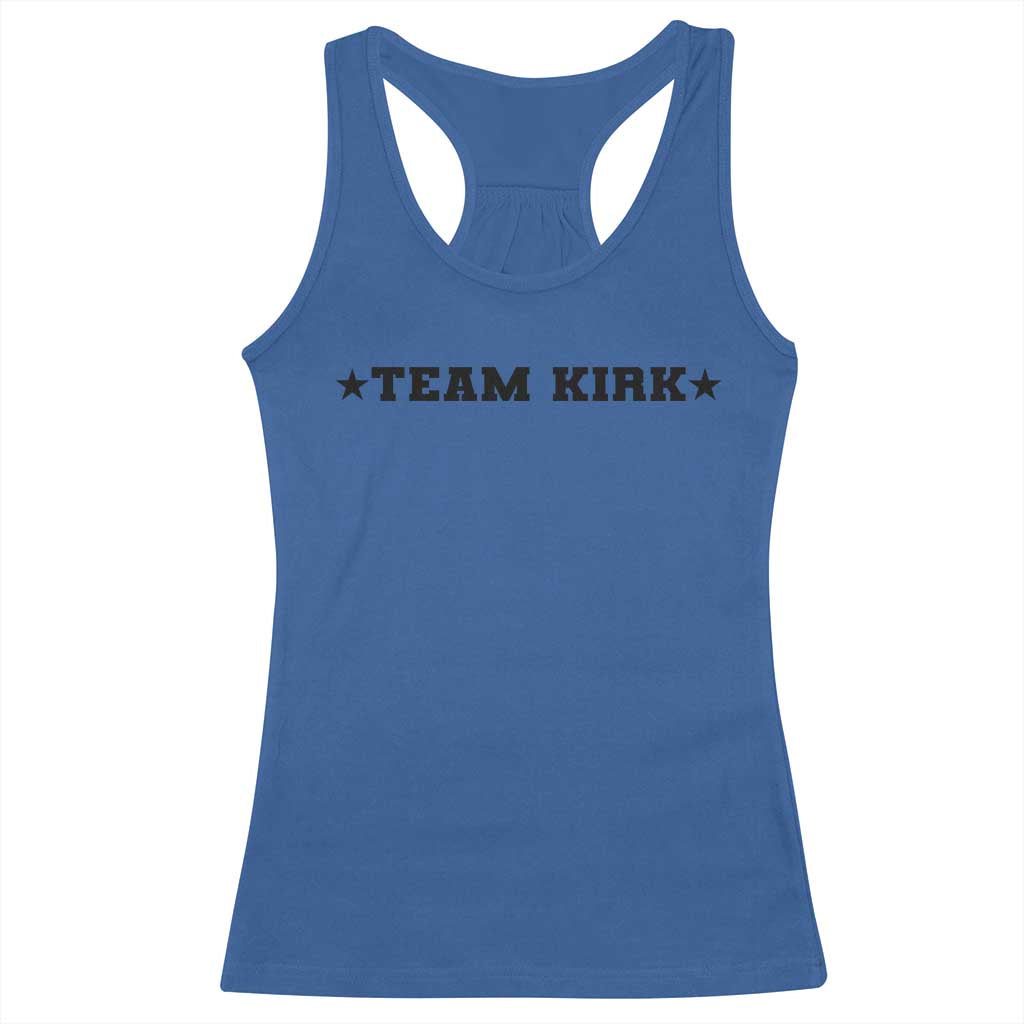 Team Kirk Racerback Tank Top Last Name Funny Surname Team Kirk Family Reunion - Wonder Print Shop