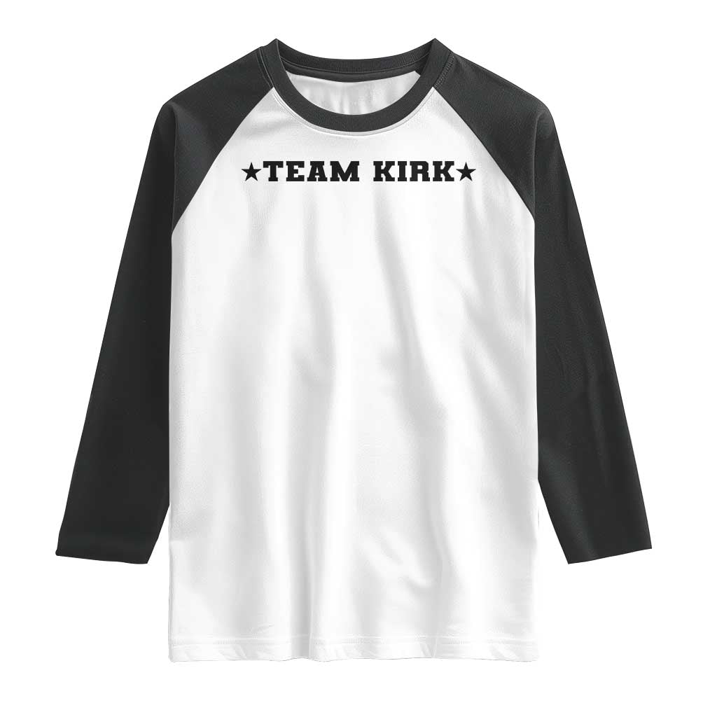 Team Kirk Raglan Shirt Last Name Funny Surname Team Kirk Family Reunion - Wonder Print Shop