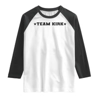 Team Kirk Raglan Shirt Last Name Funny Surname Team Kirk Family Reunion - Wonder Print Shop