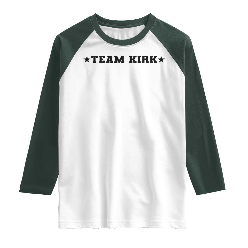 Team Kirk Raglan Shirt Last Name Funny Surname Team Kirk Family Reunion - Wonder Print Shop