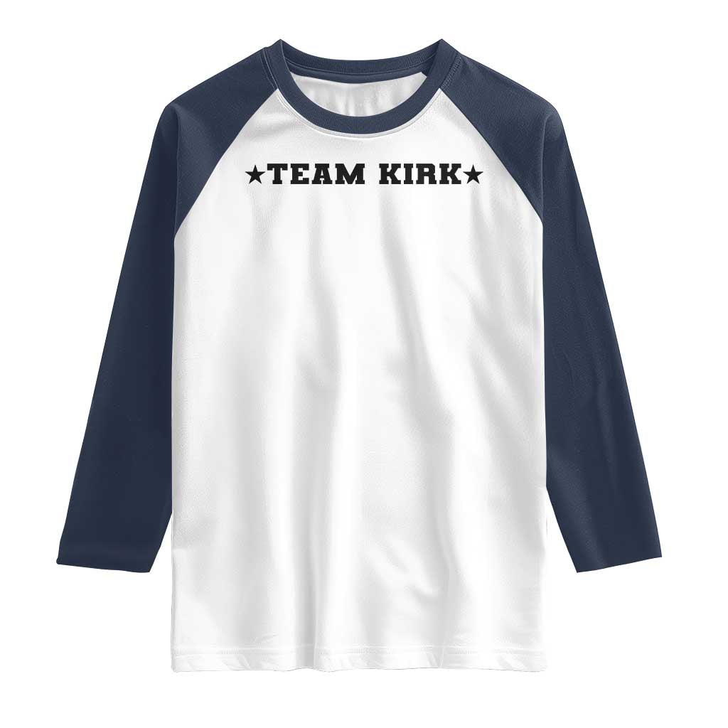 Team Kirk Raglan Shirt Last Name Funny Surname Team Kirk Family Reunion - Wonder Print Shop