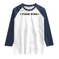 Team Kirk Raglan Shirt Last Name Funny Surname Team Kirk Family Reunion - Wonder Print Shop