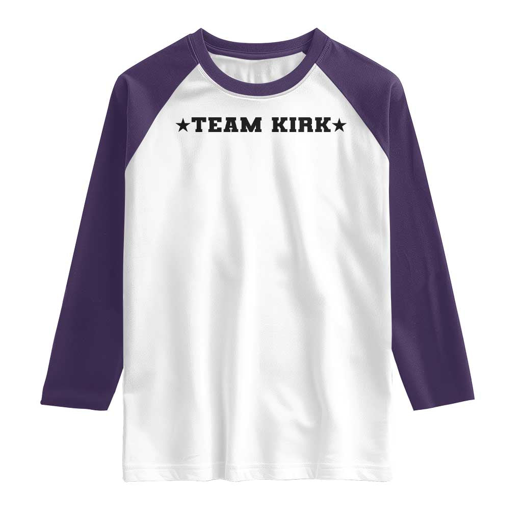 Team Kirk Raglan Shirt Last Name Funny Surname Team Kirk Family Reunion - Wonder Print Shop