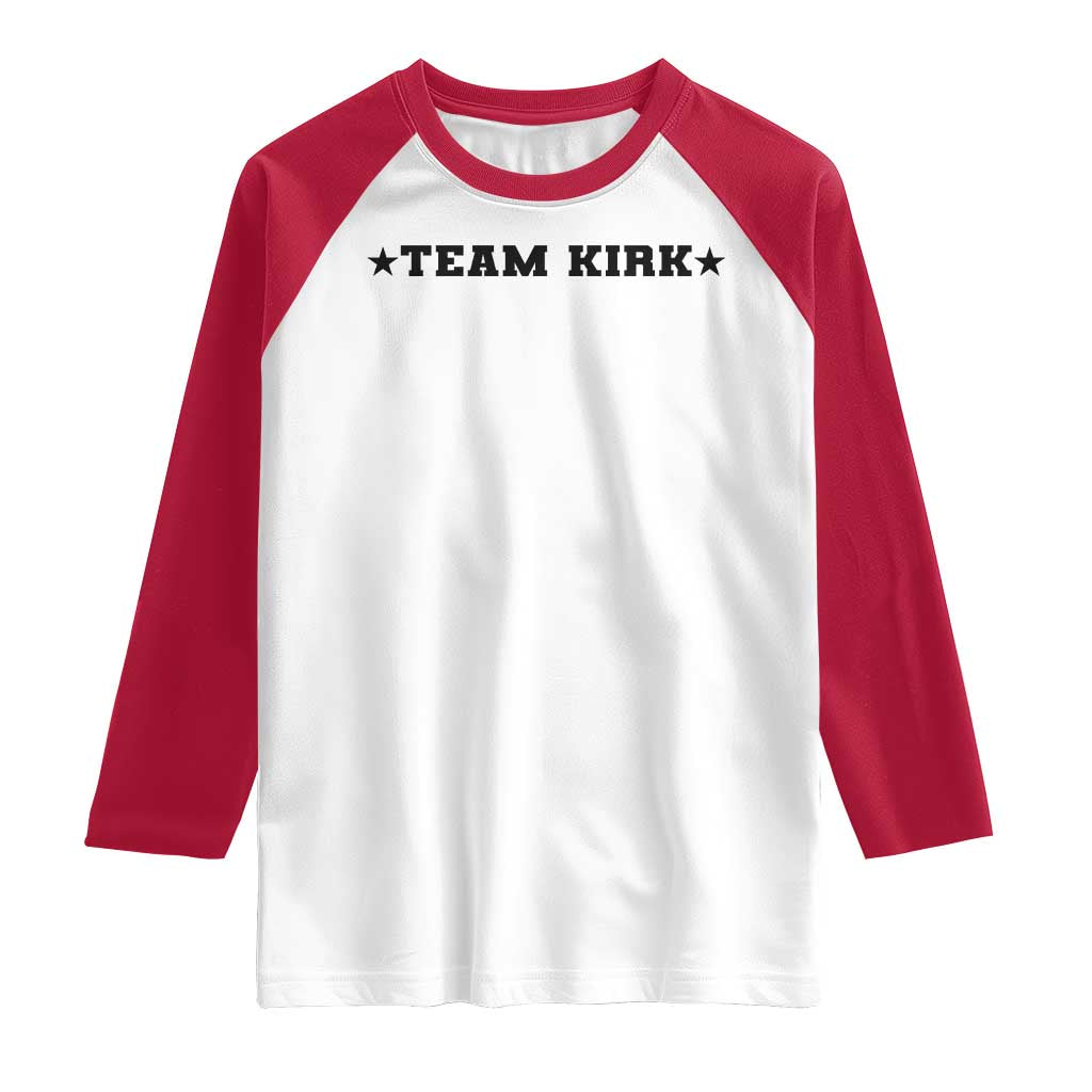 Team Kirk Raglan Shirt Last Name Funny Surname Team Kirk Family Reunion - Wonder Print Shop