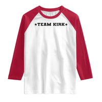 Team Kirk Raglan Shirt Last Name Funny Surname Team Kirk Family Reunion - Wonder Print Shop