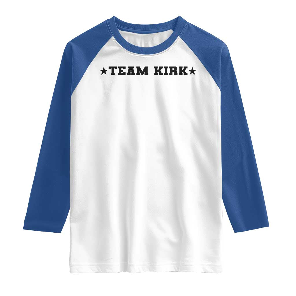Team Kirk Raglan Shirt Last Name Funny Surname Team Kirk Family Reunion - Wonder Print Shop