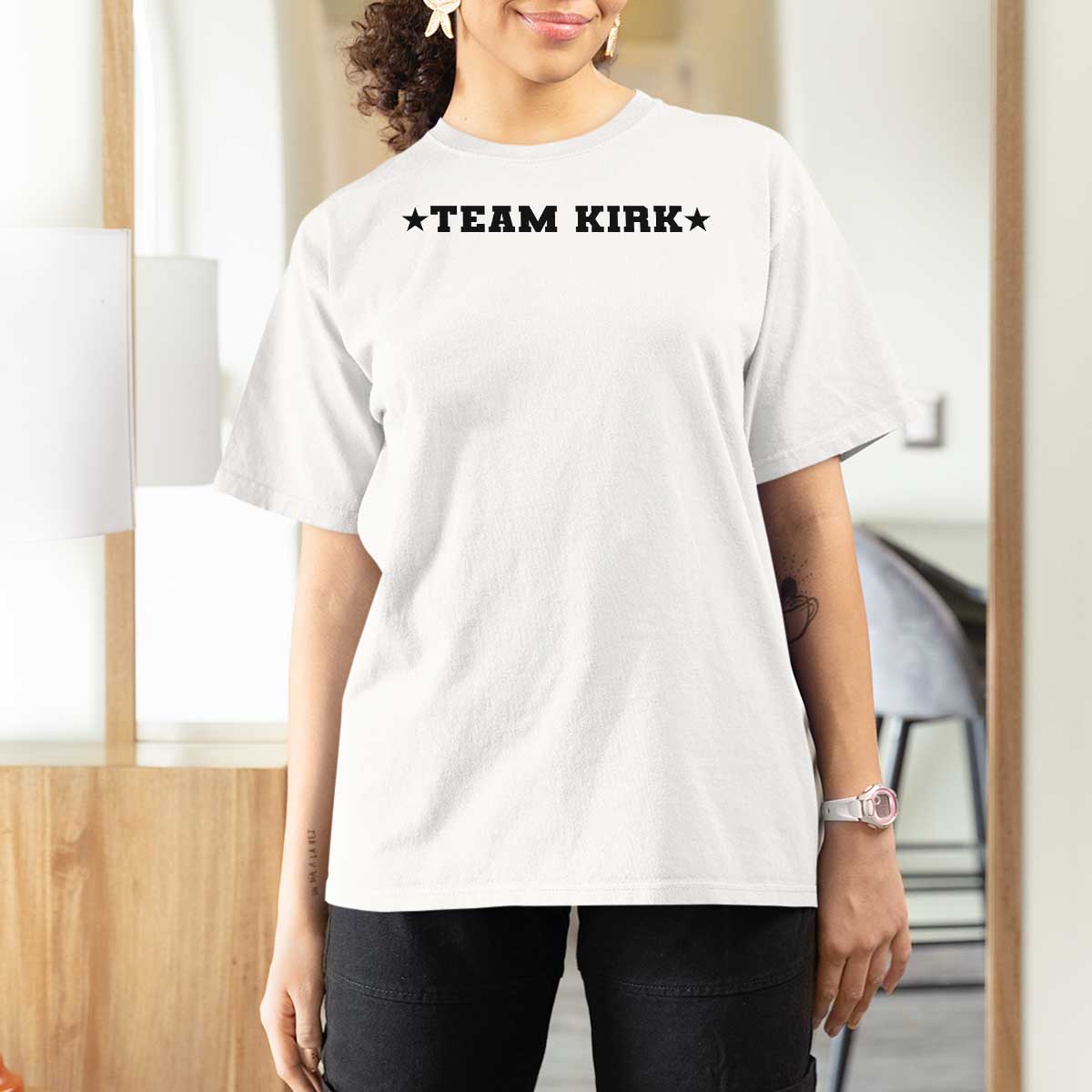 Team Kirk T Shirt For Women Last Name Funny Surname Team Kirk Family Reunion - Wonder Print Shop