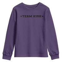 Team Kirk Youth Sweatshirt Last Name Funny Surname Team Kirk Family Reunion - Wonder Print Shop