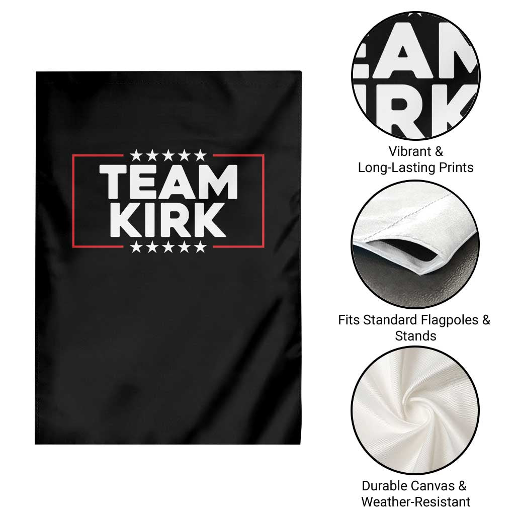 Team Kirk Garden Flag Last Name Kirk Family Name Matching Member Surname - Wonder Print Shop