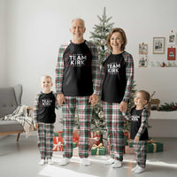 Team Kirk Plaid Pajama Set Last Name Kirk Family Name Matching Member Surname - Wonder Print Shop