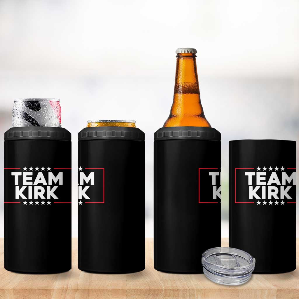 Team Kirk 4 in 1 Can Cooler Tumbler Last Name Kirk Family Name Matching Member Surname - Wonder Print Shop