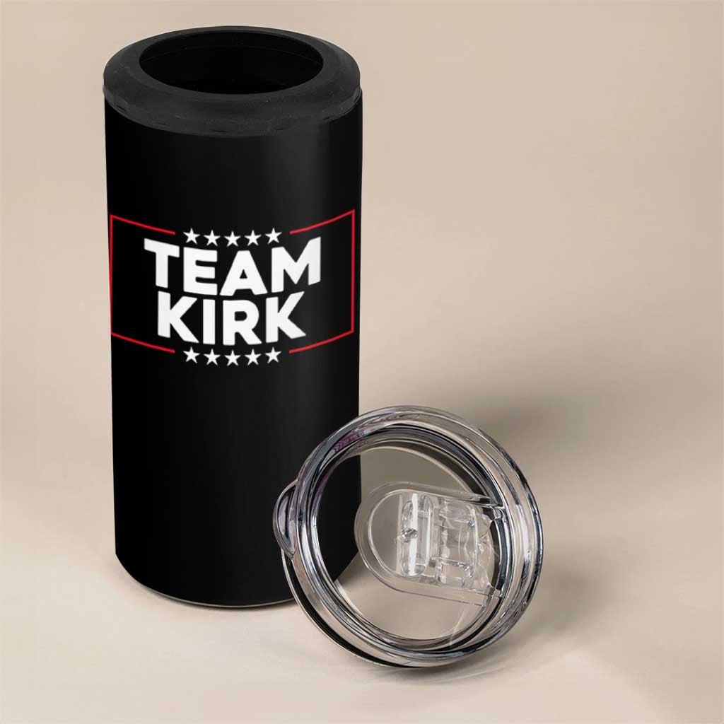 Team Kirk 4 in 1 Can Cooler Tumbler Last Name Kirk Family Name Matching Member Surname - Wonder Print Shop