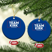 Team Kirk Ceramic Ornament Last Name Kirk Family Name Matching Member Surname - Wonder Print Shop