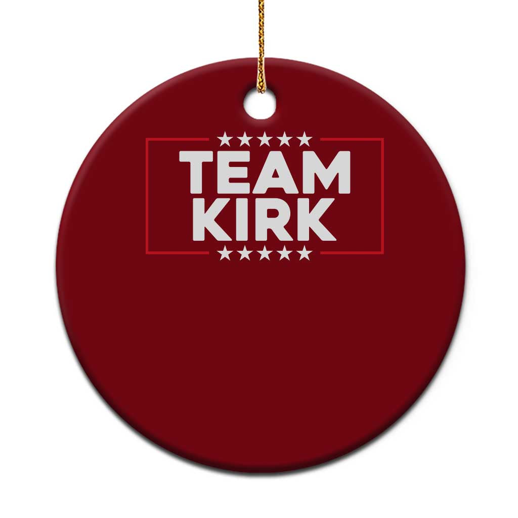 Team Kirk Ceramic Ornament Last Name Kirk Family Name Matching Member Surname - Wonder Print Shop