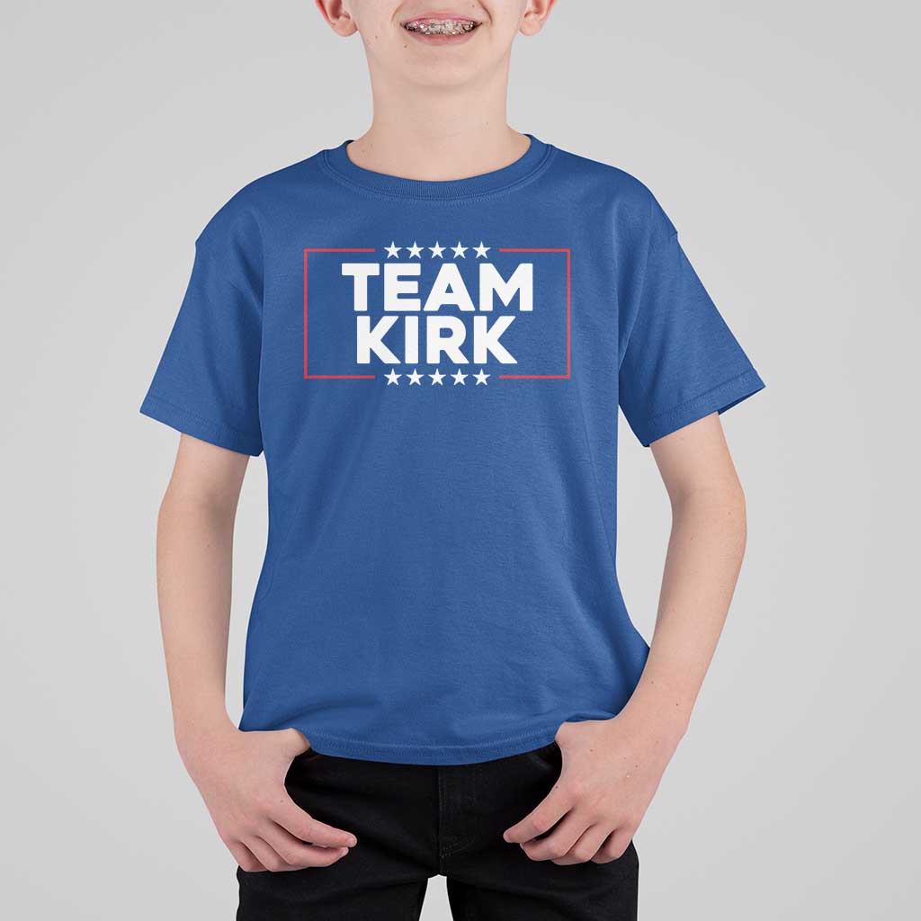 Team Kirk T Shirt For Kid Last Name Kirk Family Name Matching Member Surname - Wonder Print Shop