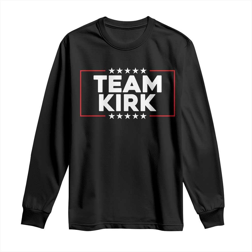 Team Kirk Long Sleeve Shirt Last Name Kirk Family Name Matching Member Surname - Wonder Print Shop