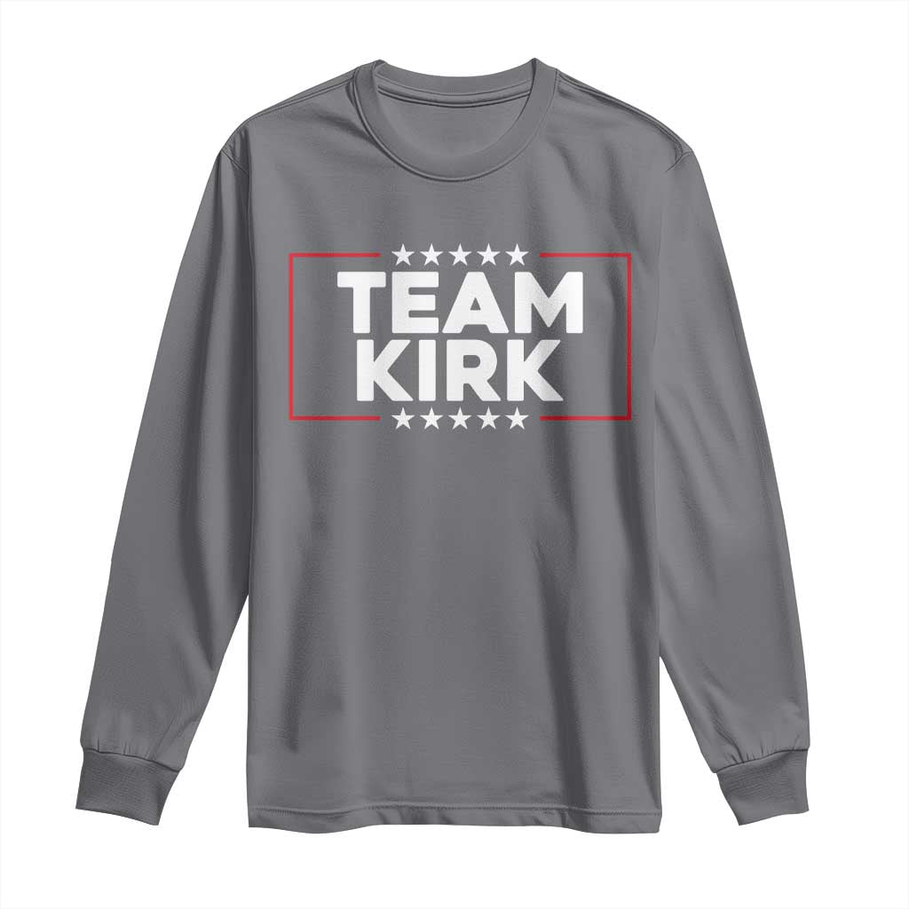 Team Kirk Long Sleeve Shirt Last Name Kirk Family Name Matching Member Surname - Wonder Print Shop
