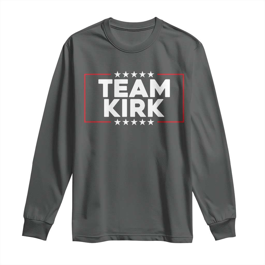 Team Kirk Long Sleeve Shirt Last Name Kirk Family Name Matching Member Surname - Wonder Print Shop