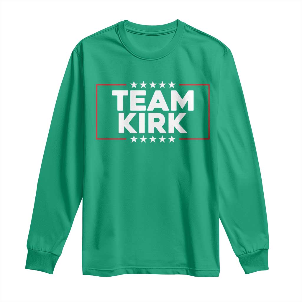 Team Kirk Long Sleeve Shirt Last Name Kirk Family Name Matching Member Surname - Wonder Print Shop