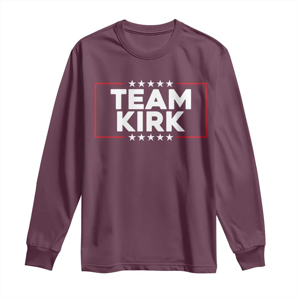 Team Kirk Long Sleeve Shirt Last Name Kirk Family Name Matching Member Surname - Wonder Print Shop