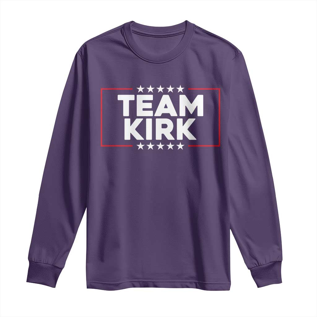 Team Kirk Long Sleeve Shirt Last Name Kirk Family Name Matching Member Surname - Wonder Print Shop