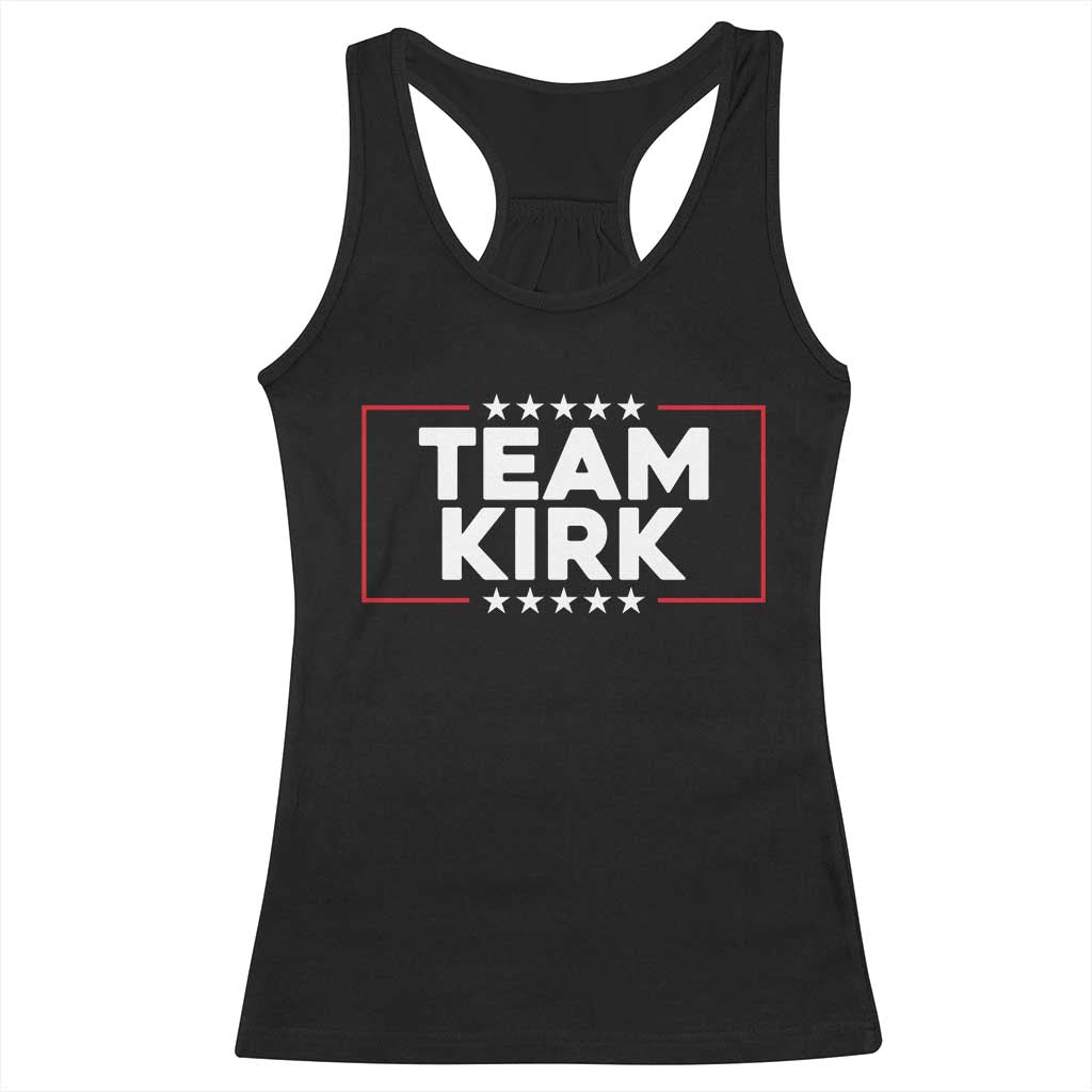 Team Kirk Racerback Tank Top Last Name Kirk Family Name Matching Member Surname - Wonder Print Shop