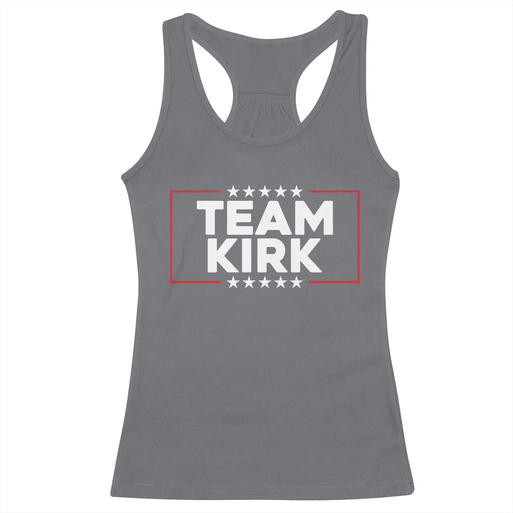 Team Kirk Racerback Tank Top Last Name Kirk Family Name Matching Member Surname - Wonder Print Shop