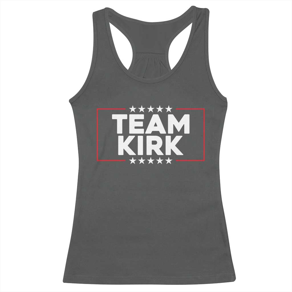 Team Kirk Racerback Tank Top Last Name Kirk Family Name Matching Member Surname - Wonder Print Shop