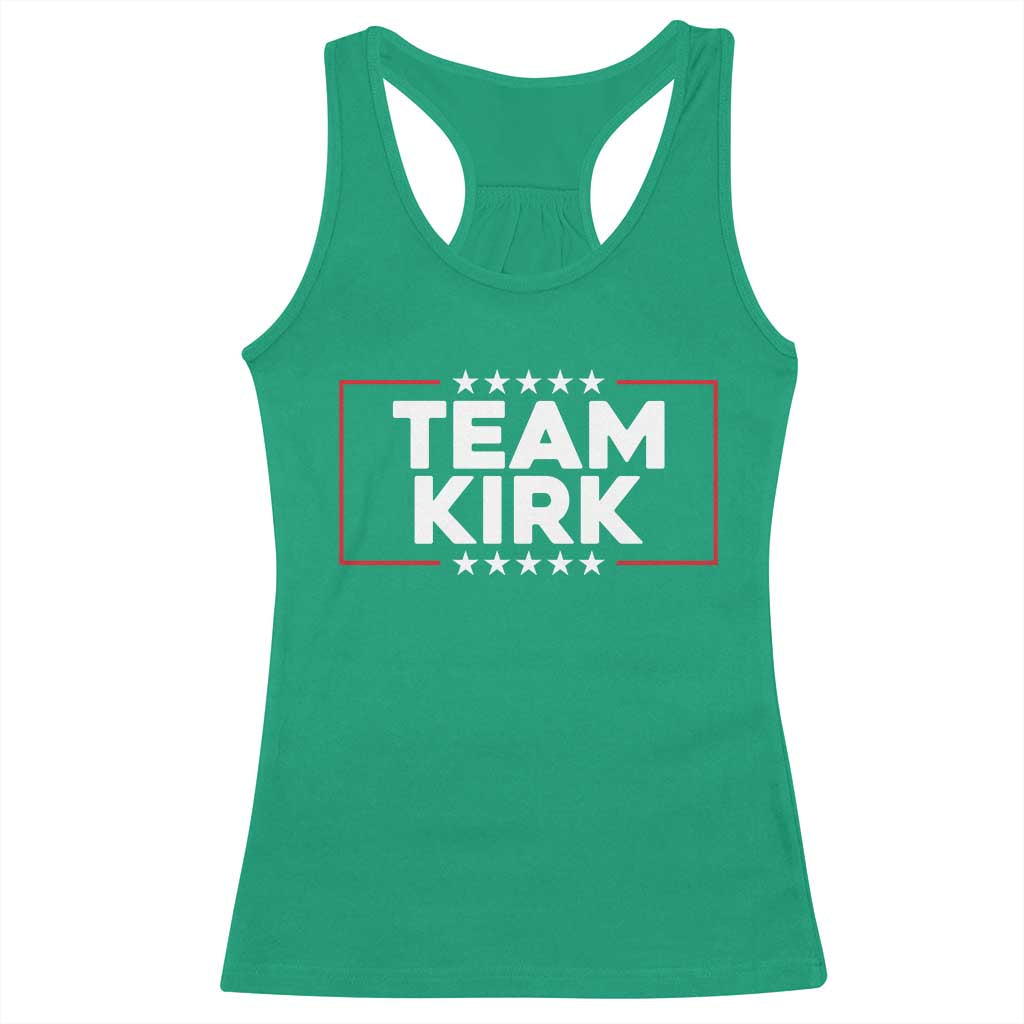 Team Kirk Racerback Tank Top Last Name Kirk Family Name Matching Member Surname - Wonder Print Shop