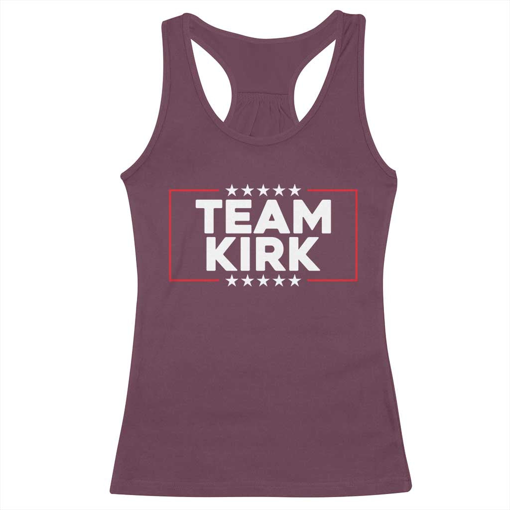 Team Kirk Racerback Tank Top Last Name Kirk Family Name Matching Member Surname - Wonder Print Shop