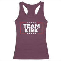 Team Kirk Racerback Tank Top Last Name Kirk Family Name Matching Member Surname - Wonder Print Shop
