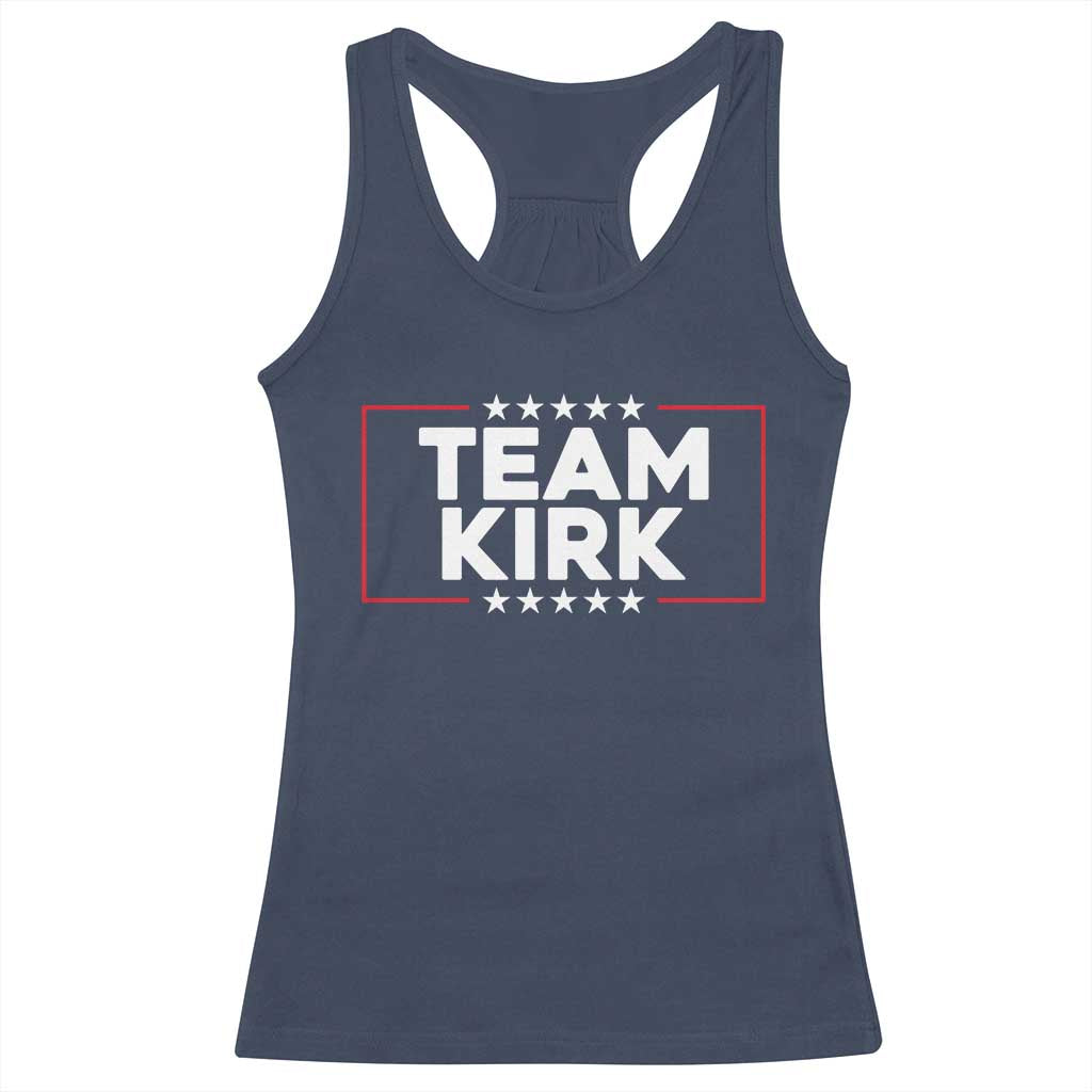 Team Kirk Racerback Tank Top Last Name Kirk Family Name Matching Member Surname - Wonder Print Shop