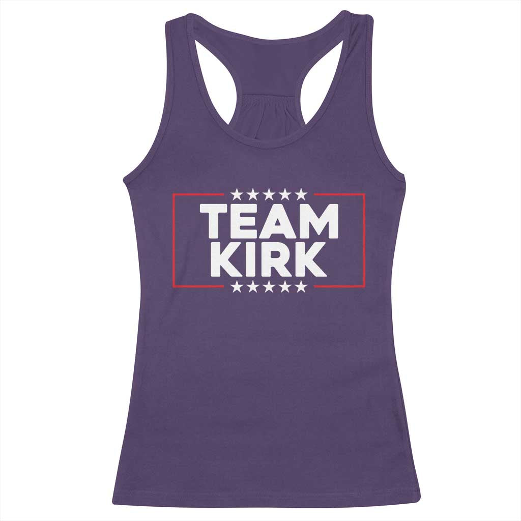 Team Kirk Racerback Tank Top Last Name Kirk Family Name Matching Member Surname - Wonder Print Shop