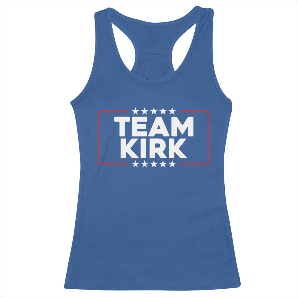 Team Kirk Racerback Tank Top Last Name Kirk Family Name Matching Member Surname - Wonder Print Shop