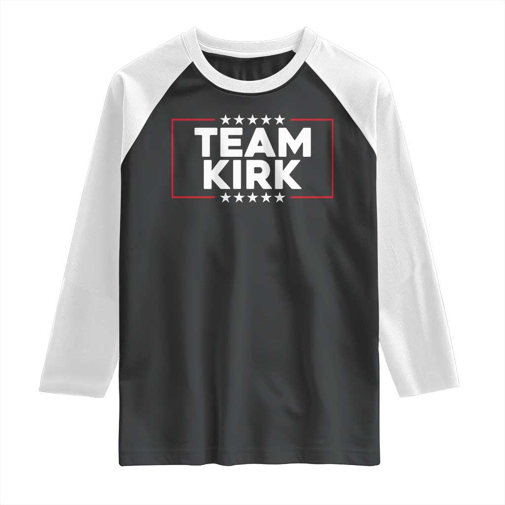 Team Kirk Raglan Shirt Last Name Kirk Family Name Matching Member Surname - Wonder Print Shop