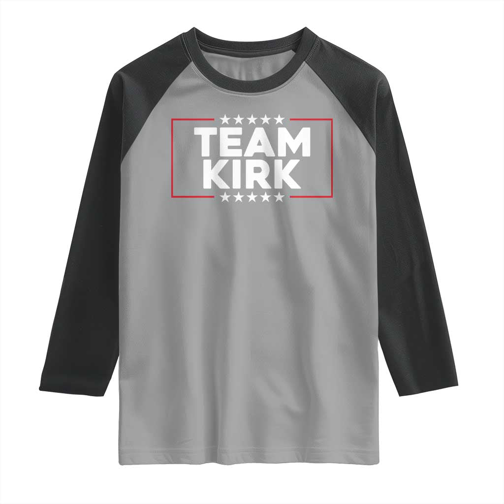 Team Kirk Raglan Shirt Last Name Kirk Family Name Matching Member Surname - Wonder Print Shop
