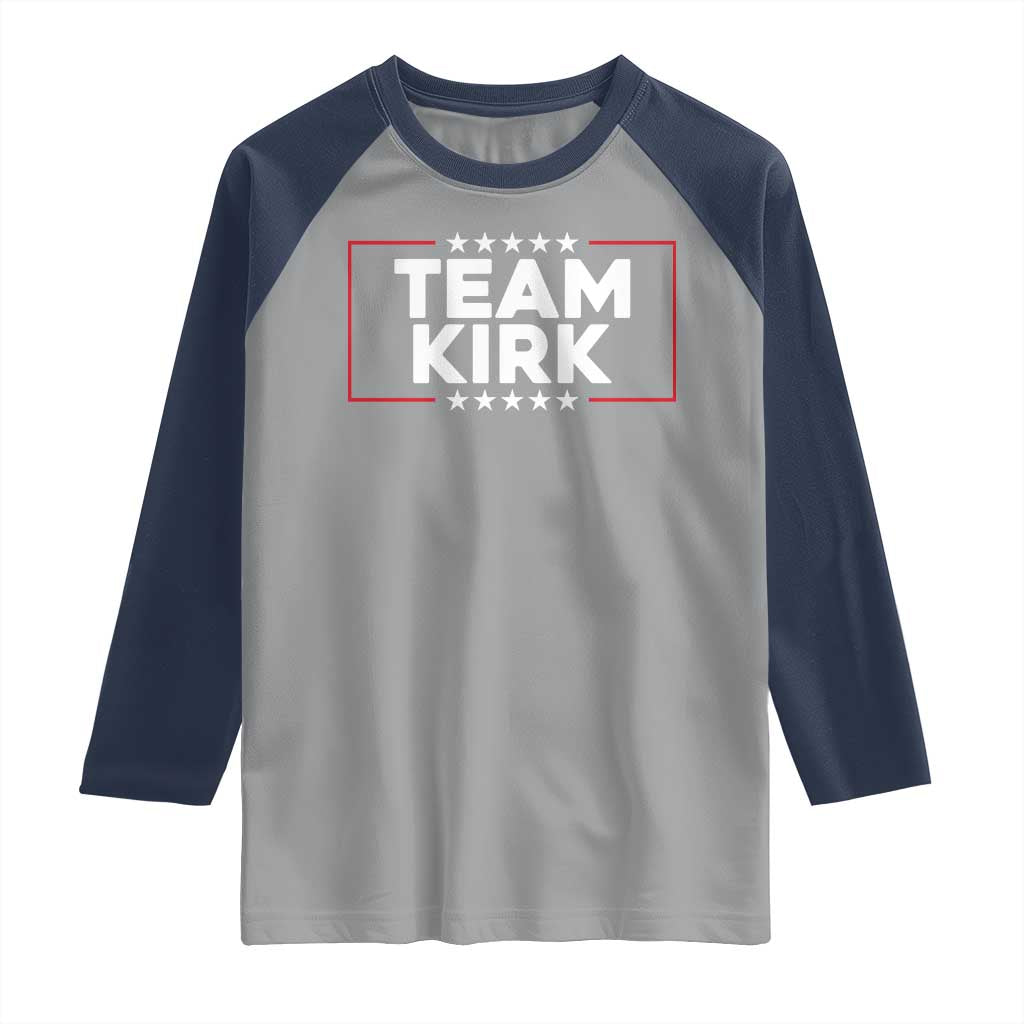 Team Kirk Raglan Shirt Last Name Kirk Family Name Matching Member Surname - Wonder Print Shop